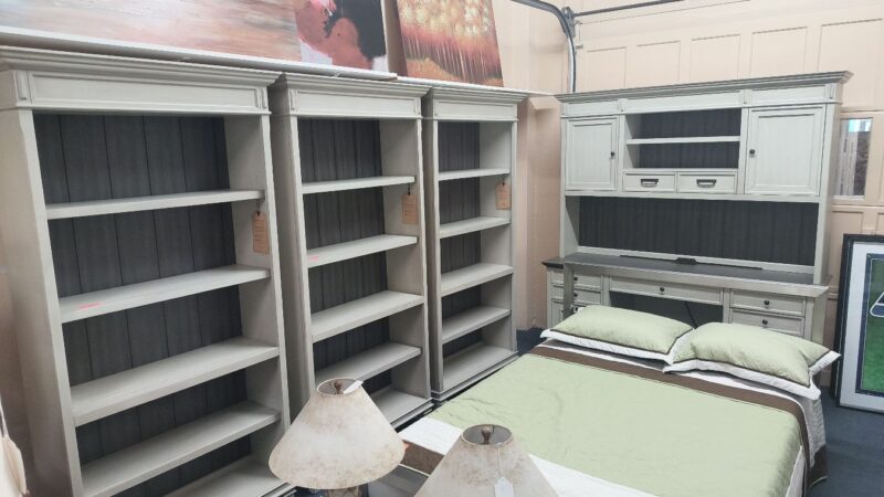 Desk with Hutch & Bookcases
