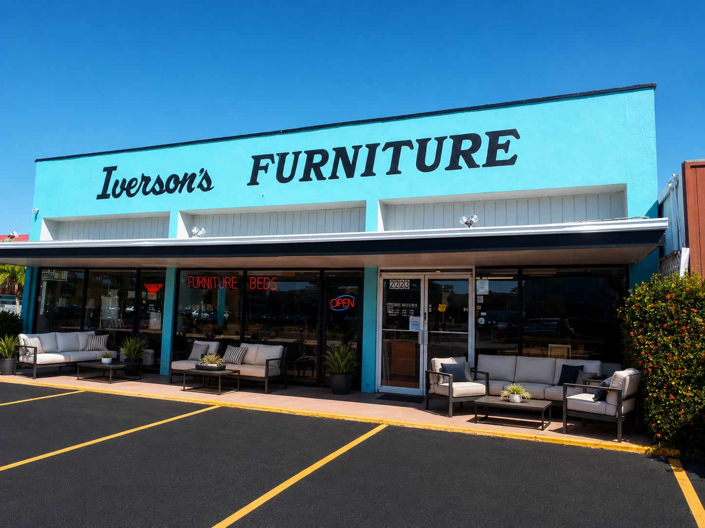 Iverson's furniture store front on Bee Ridge Road