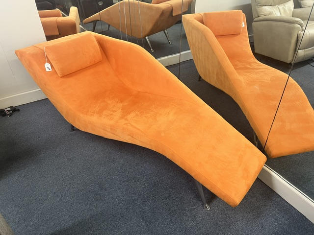 Suede Chaise Lounge