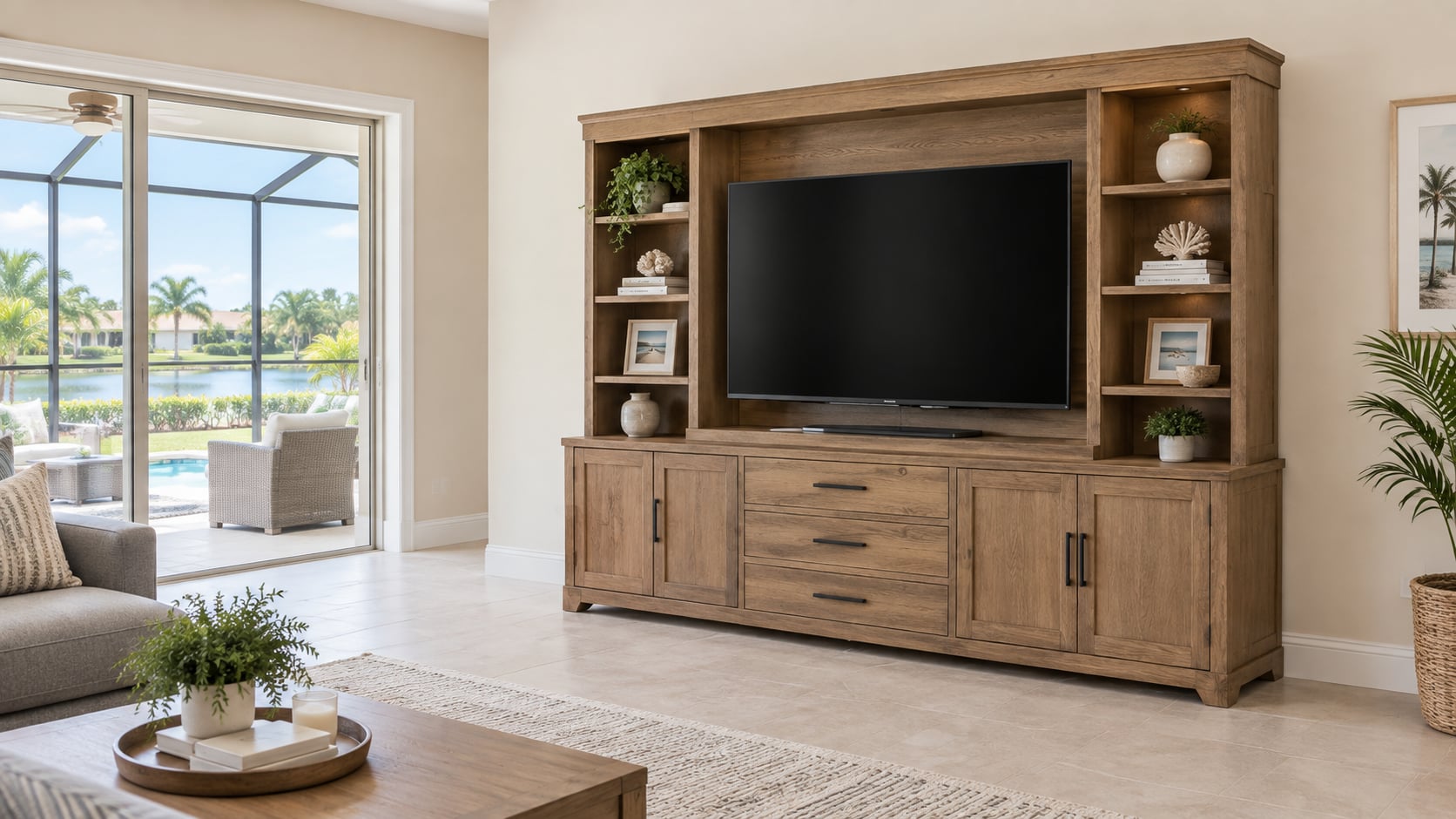 Entertainment center and office furniture