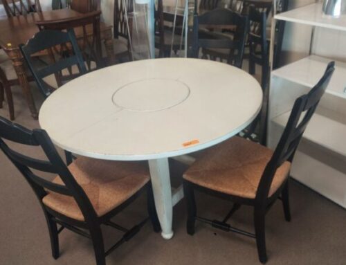 Table W/ Lazy Susan 499.95 / 4 Chairs 199.95 @BR