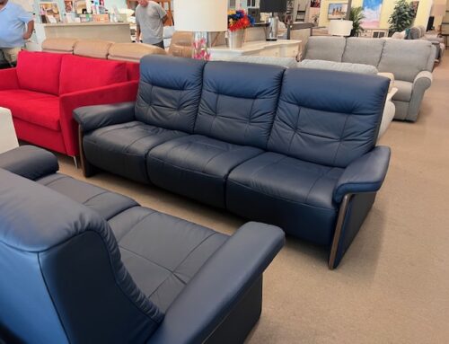 Ekornes Motorized Leather Sofa & Love – $4,599 – BR