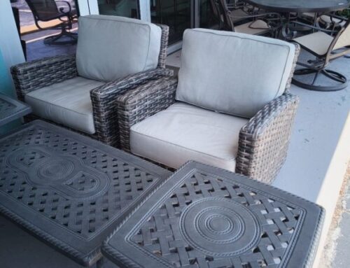 2 Swivel Patio Chairs 499.95 @BR