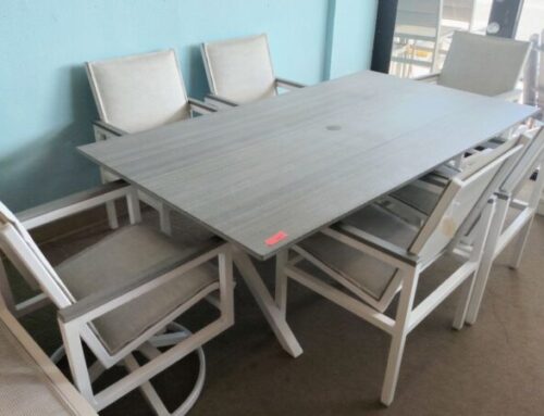 Patio Table 6 Chairs, 2 Chaises ,1 End 3,999.95 @BR