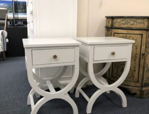 2 White Nitestands 299.95 @ CR