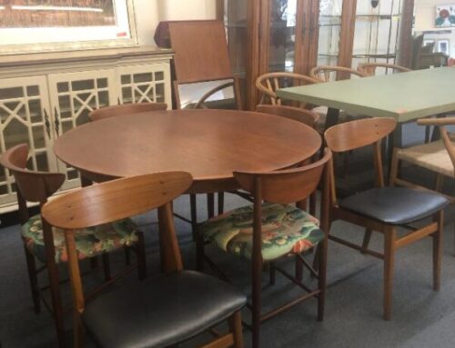 Teak Table W/6 Chairs, 2 Lvs. 999.95 @ CR