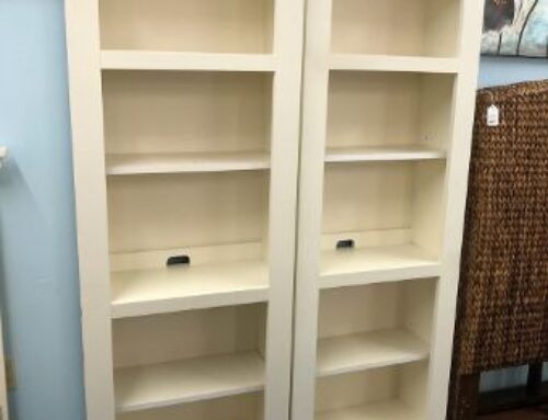 2 White Bookcases 299.95 Each @ CR