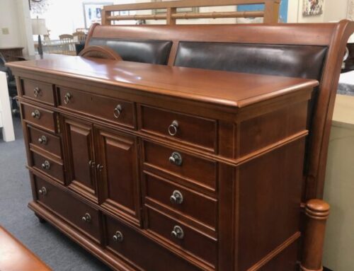 King Headboard/Footboard/ Rails, Dresser/Mirror, 2 Nite Stands 1,299.95 @ CR