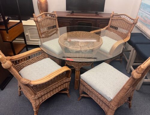 Rattan Table 4 Chairs | $699 | CR