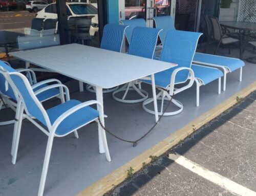 Patio Table 6 Chairs & 2 Chaises 1,599.95 @BR