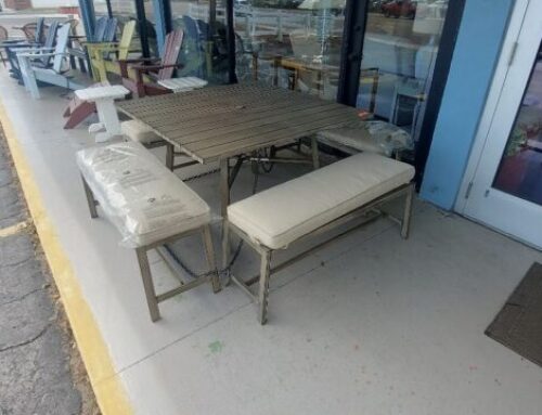 Patio Table 4 Benches 599.95 @BR